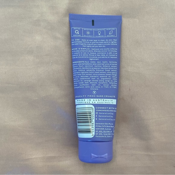 4/$50 Generation Clay Ultra Violet Brightening Purple Clay Mask - Picture 2 of 5